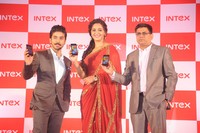 Anushka Launches INTEX Aqua Smartphone